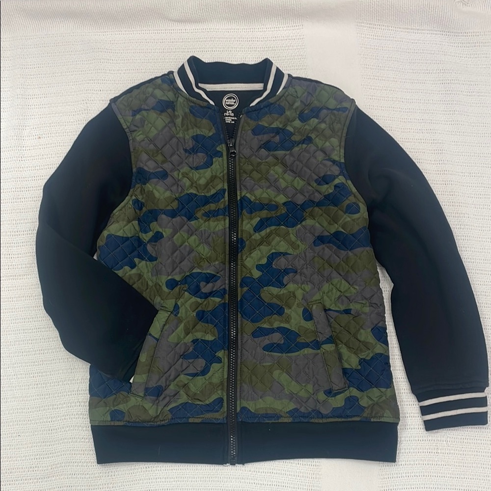 Wonder Nation Camouflage Quilted Puffer Jacket
